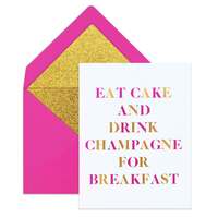 Eat Cake and drink champagne gift card