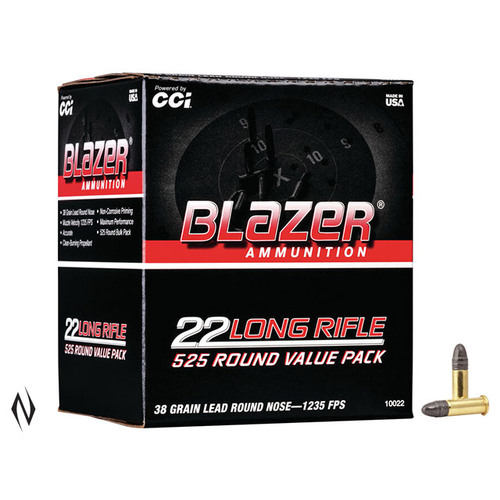 CCI 22LR BLAZER 38GR SOLID HV 525 PK