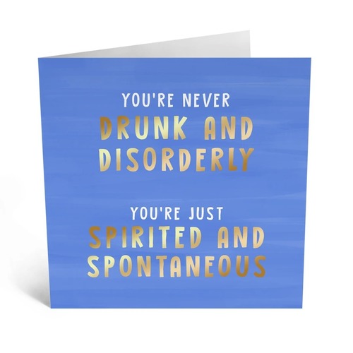 Drunk and Disorderly gift card