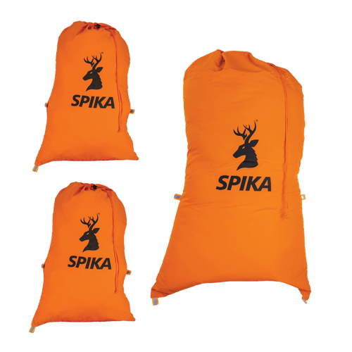 SPIKA Drover Meat Bag Orange 3pk (2xLarge, 1x Small)