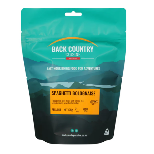 BACK COUNTRY CUISINE SPAGHETTI BOLOGNAISE REGULAR 175G